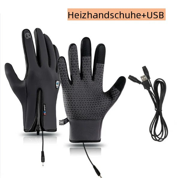 Hipberlin Wiederaufladbare Beheizbare Elektrische Touchscreen-Handschuhe