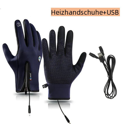 Hipberlin Wiederaufladbare Beheizbare Elektrische Touchscreen-Handschuhe