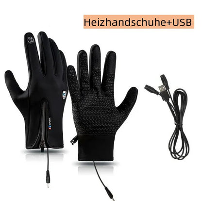 Hipberlin Wiederaufladbare Beheizbare Elektrische Touchscreen-Handschuhe